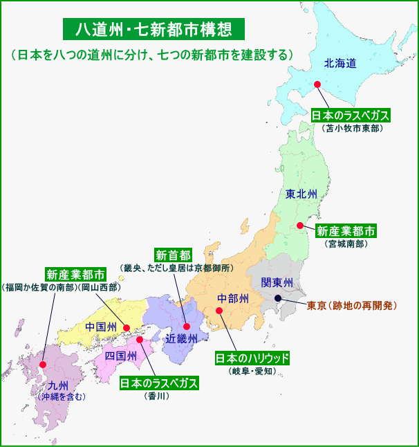 八道州・七新都市構想